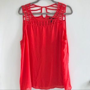 Torrid • Sheer cutout tank top blouse